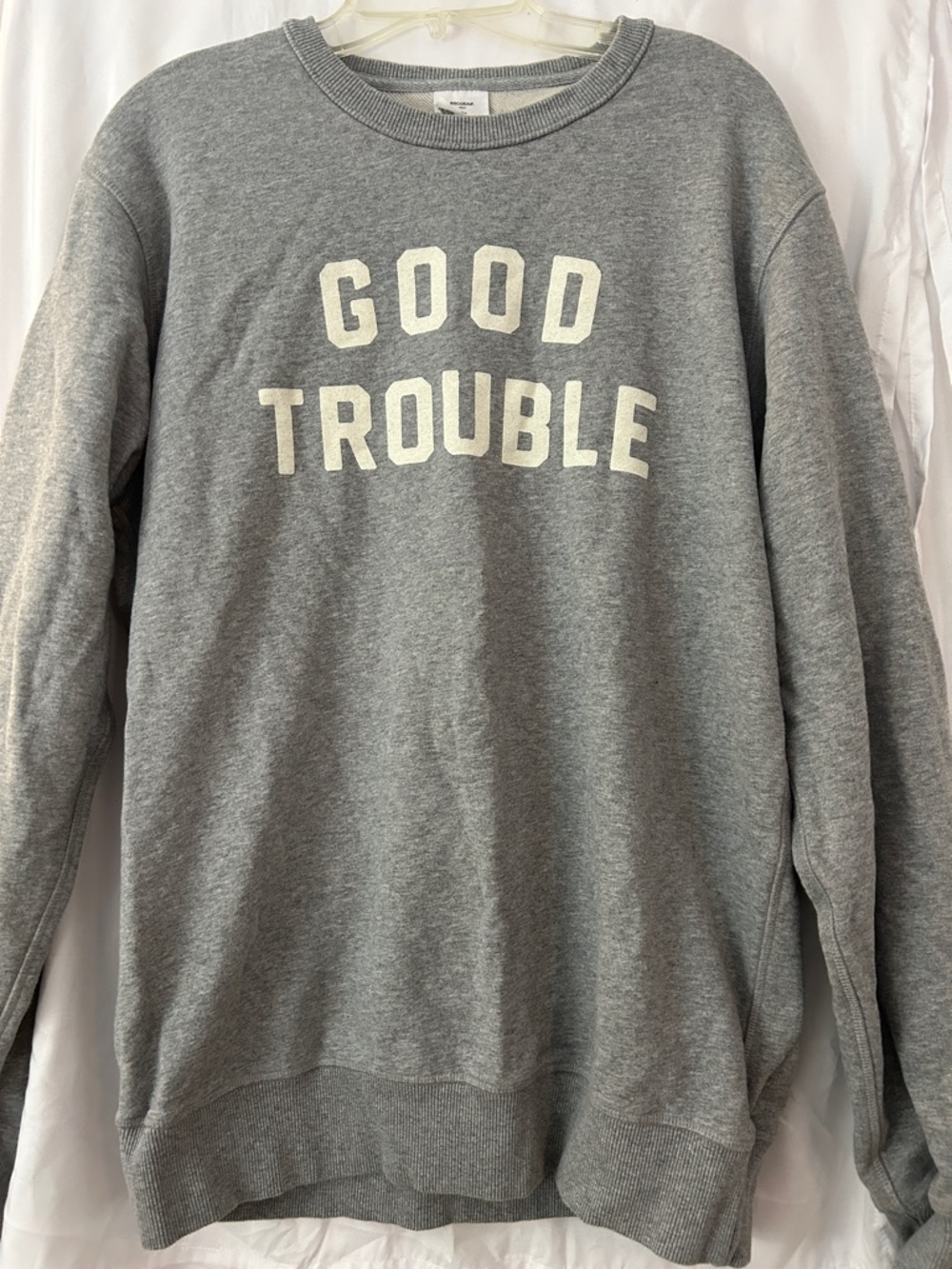 Ascolour Gray 'Good Trouble' Crewneck Sweatshirt